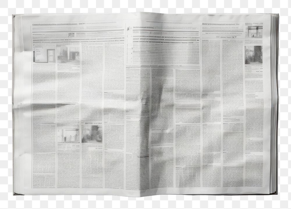 PNG  Newspaper white text white background. AI generated Image by rawpixel.