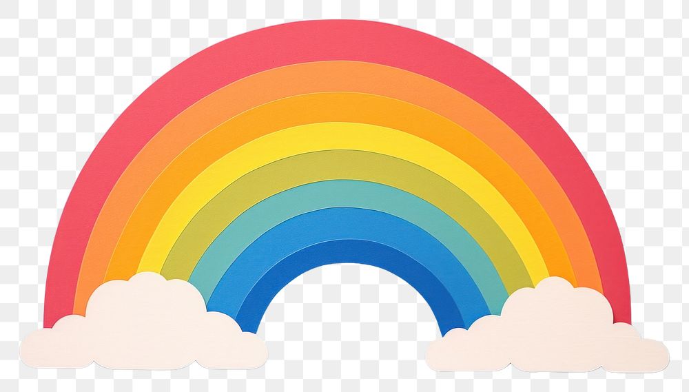 PNG  Rainbow nature sky spectrum. AI generated Image by rawpixel.