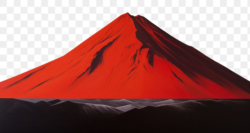 PNG Volcano landscape mountain nature. AI generated Image by rawpixel.