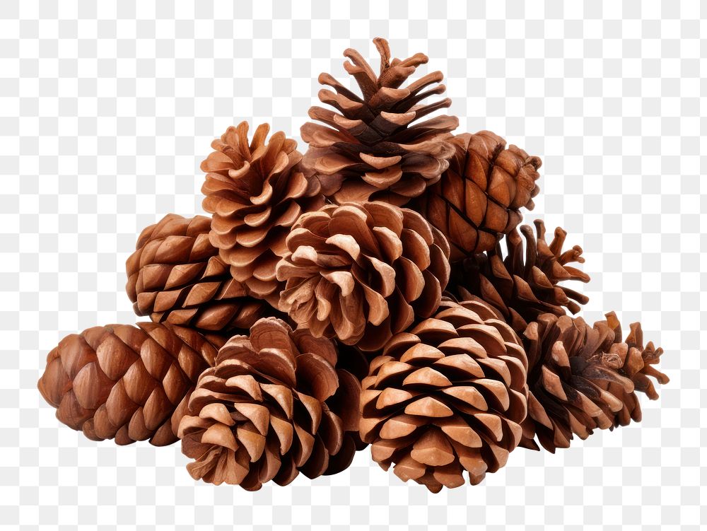PNG  Pine cone plant tree white background. AI generated Image by rawpixel.