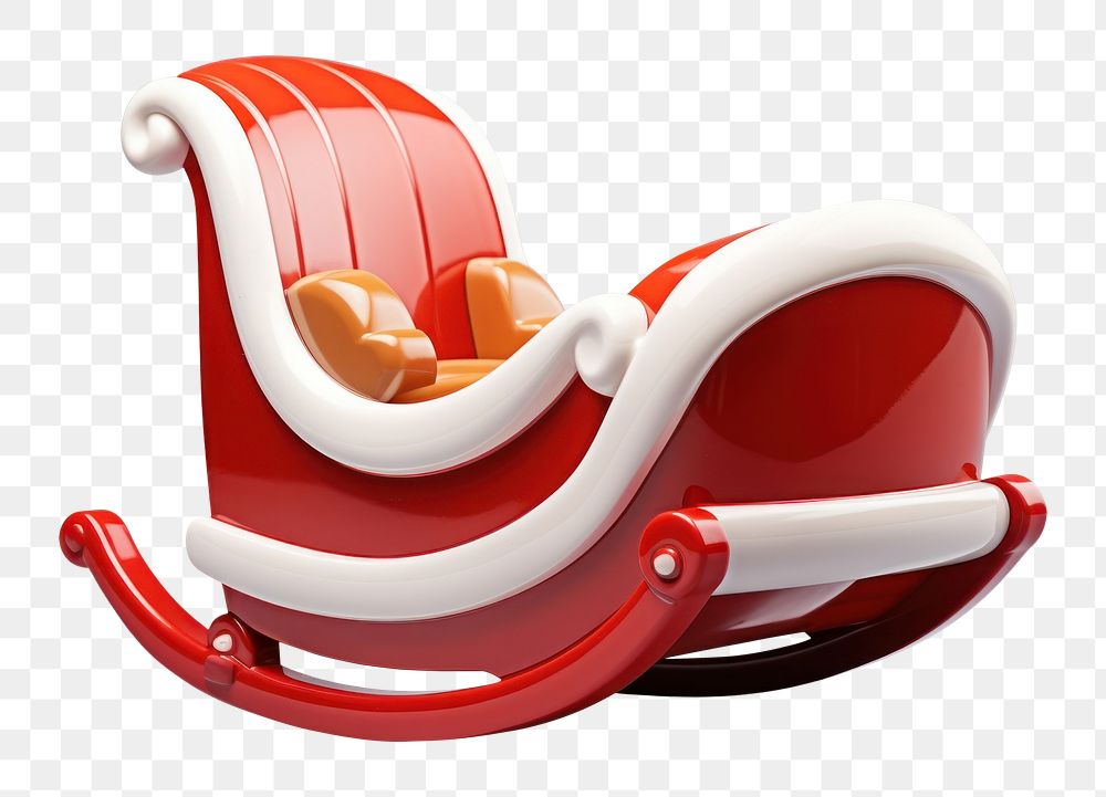 PNG  Santa Claus sleigh furniture chair relaxation. AI generated Image by rawpixel.