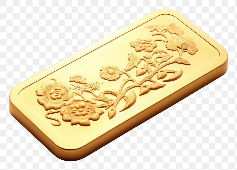 PNG Gold bar white background investment currency. AI generated Image by rawpixel.