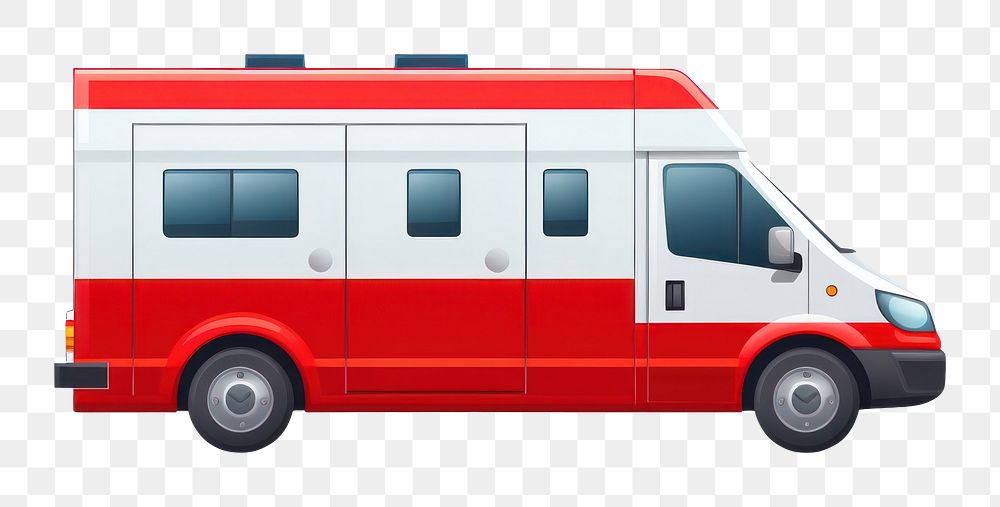 PNG Ambulance vehicle van car. AI generated Image by rawpixel.