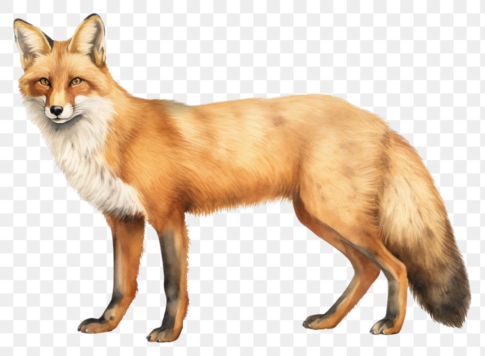 PNG Fox fox wildlife mammal. AI generated Image by rawpixel.
