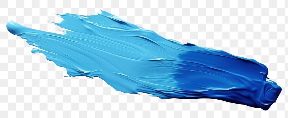 PNG  Paint brush blue white background splattered. AI generated Image by rawpixel.