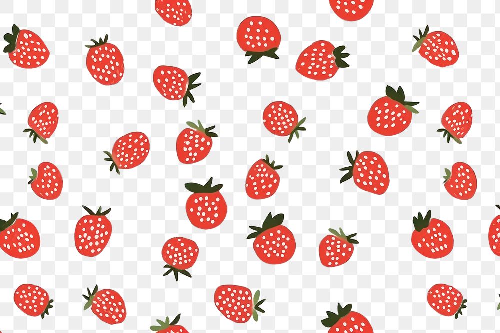PNG Strawberry strawberry pattern backgrounds. AI generated Image by rawpixel.