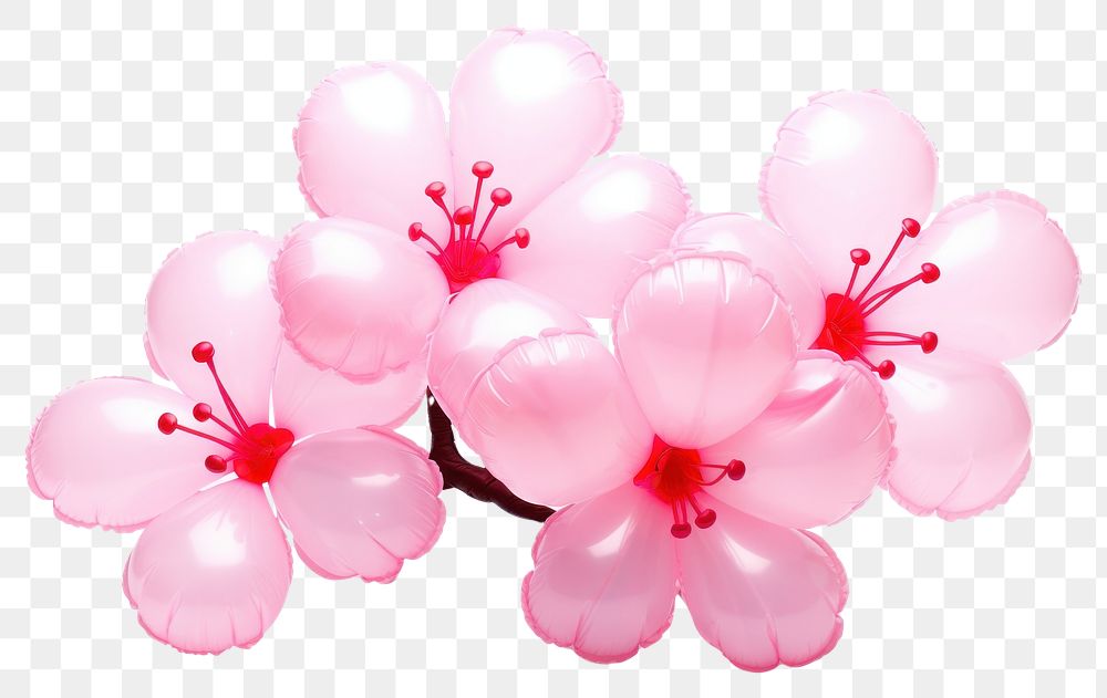 PNG Sakura blossom balloon flower. AI generated Image by rawpixel.