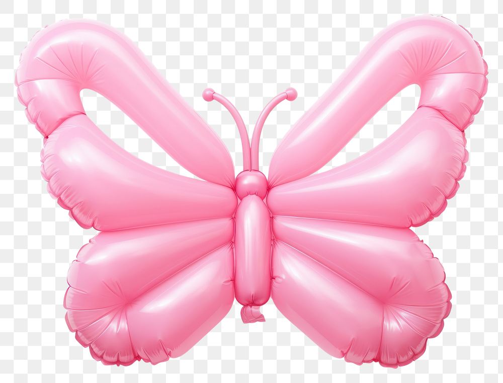 PNG Butterfly inflatable balloon pink. AI generated Image by rawpixel.