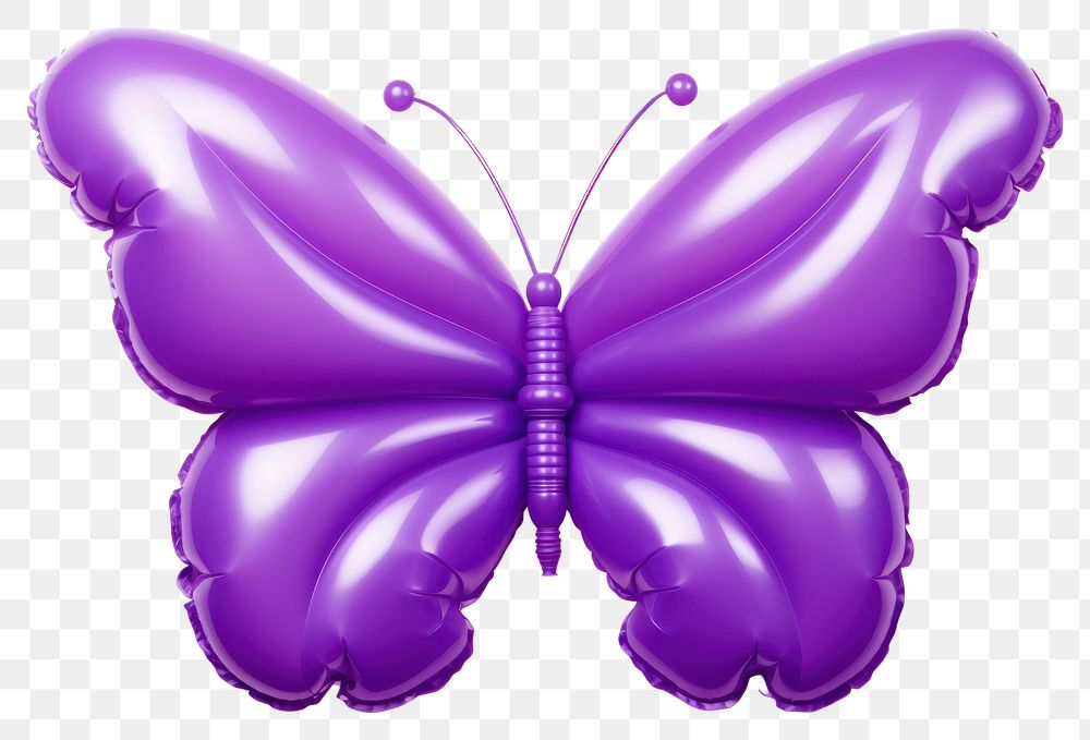 PNG Butterfly balloon purple white background. AI generated Image by rawpixel.