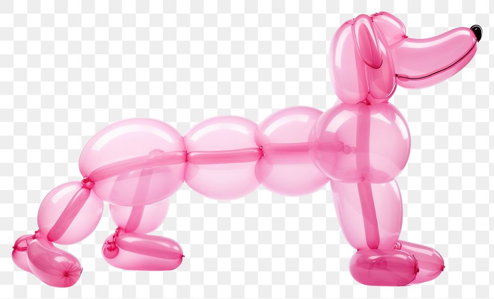 PNG Dog balloon pink toy. AI generated Image by rawpixel.