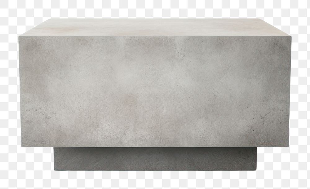 PNG Concrete furniture white background architecture. AI generated Image by rawpixel.