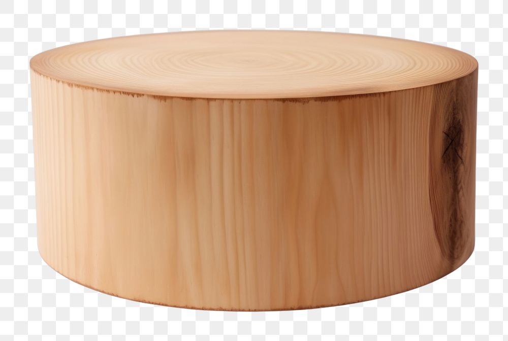 PNG Pine wood cylinder furniture plywood table. AI generated Image by rawpixel.