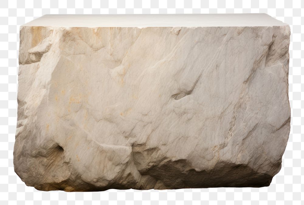 PNG Rough stone rock white background formation. AI generated Image by rawpixel.