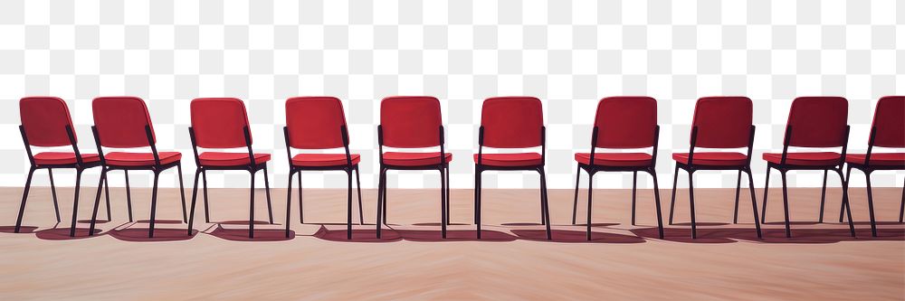 PNG Red Chairs chair architecture furniture. AI generated Image by rawpixel.