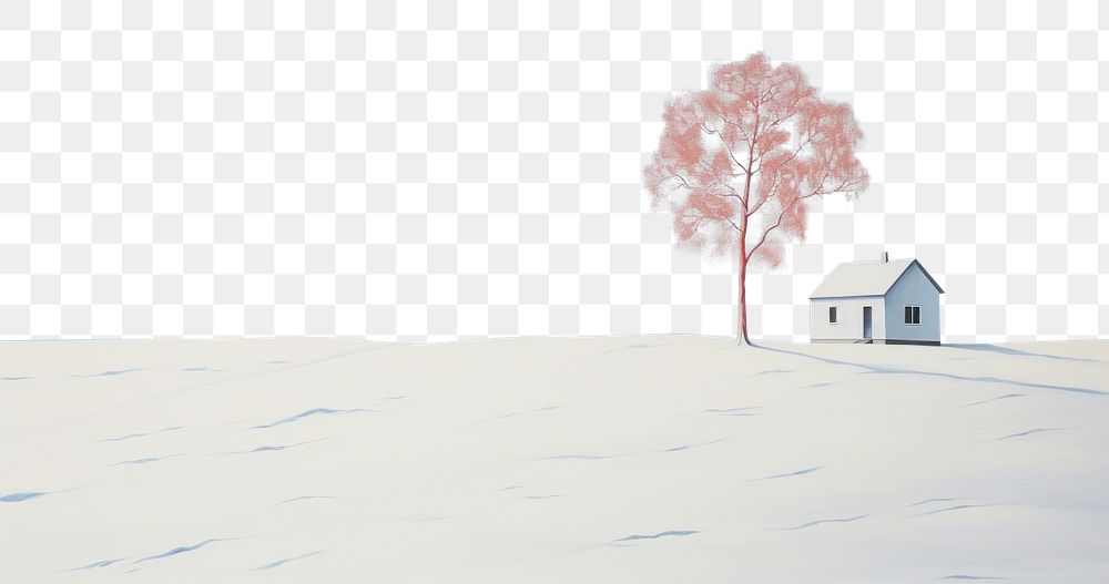 PNG Snow outdoors nature architecture. AI generated Image by rawpixel.