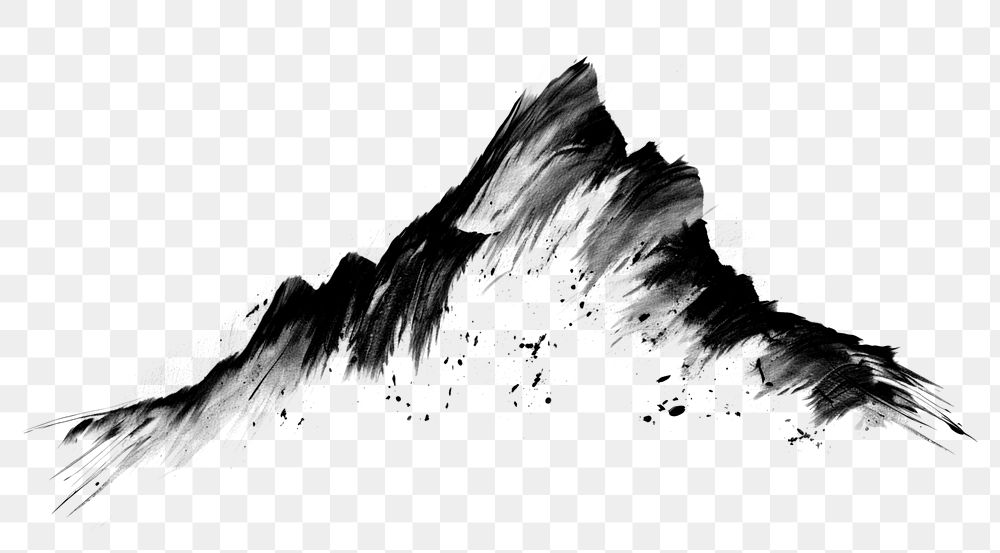 PNG Mountain drawing sketch ink. AI generated Image by rawpixel.