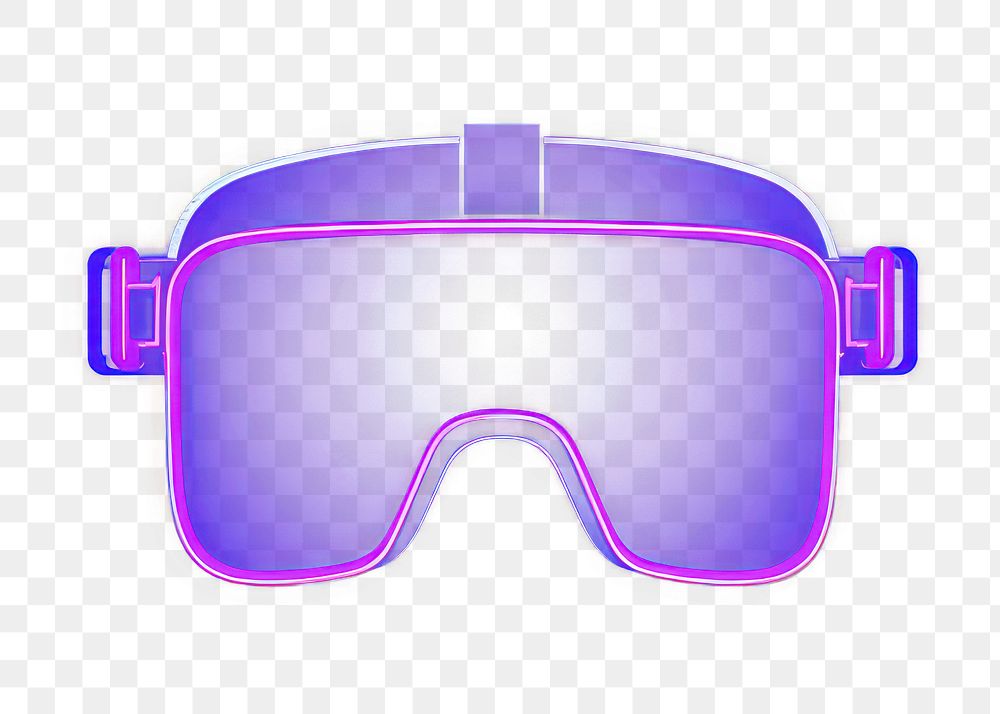 PNG  Vr icon purple light neon. AI generated Image by rawpixel.