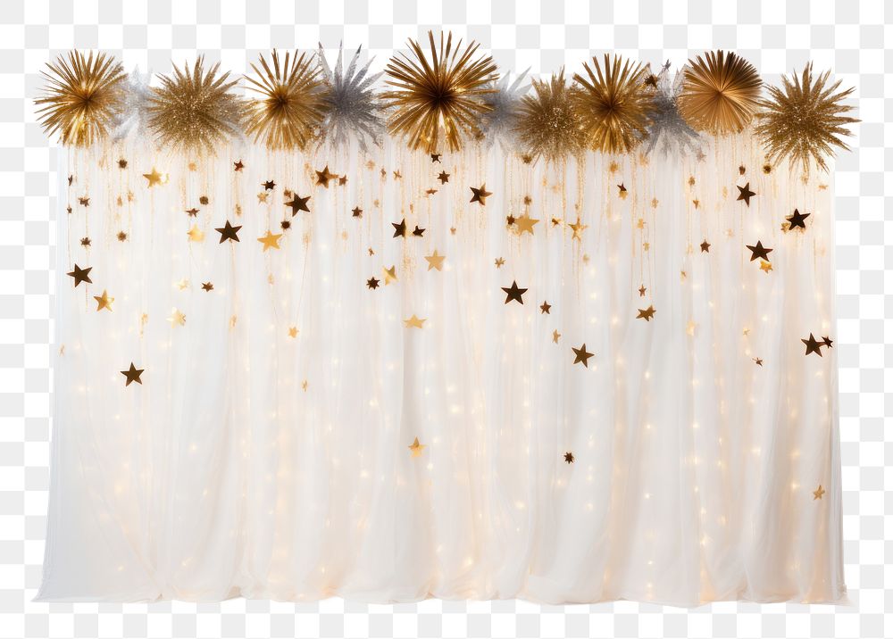 PNG A new year backdrop celebration curtain white background. AI generated Image by rawpixel.
