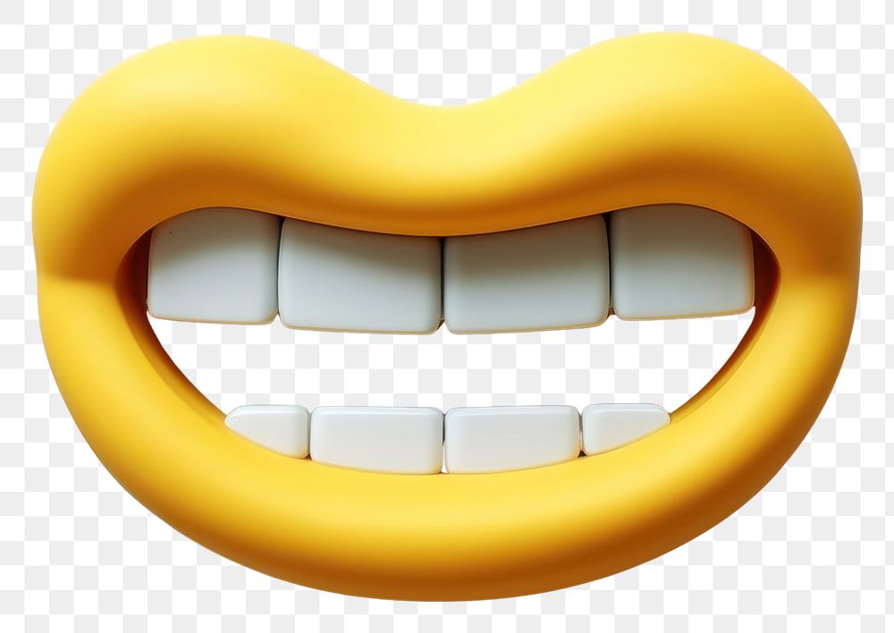 PNG Cute cartoon mouth smiling teeth medication. AI generated Image by rawpixel.