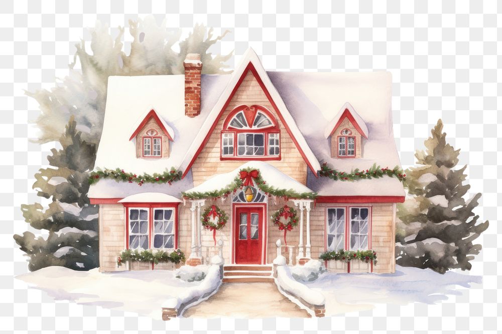 PNG Christmas house christmas architecture building. AI generated Image by rawpixel.