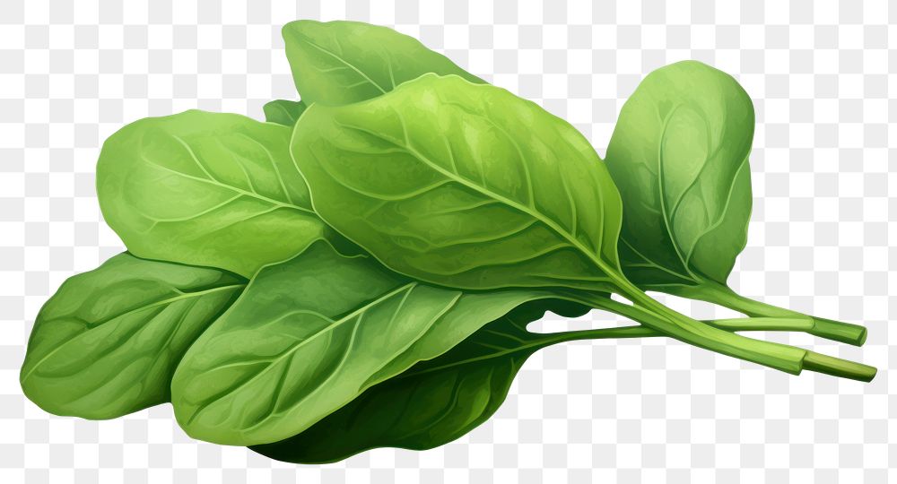 PNG Green spinach vegetable plant food. AI generated Image by rawpixel.
