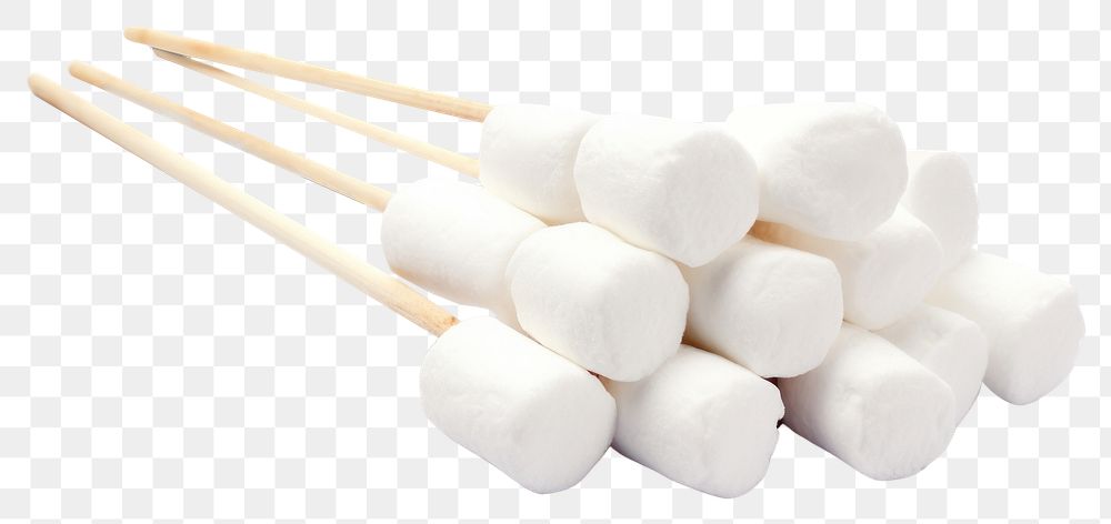 PNG  Marshmallows white food white background. AI generated Image by rawpixel.