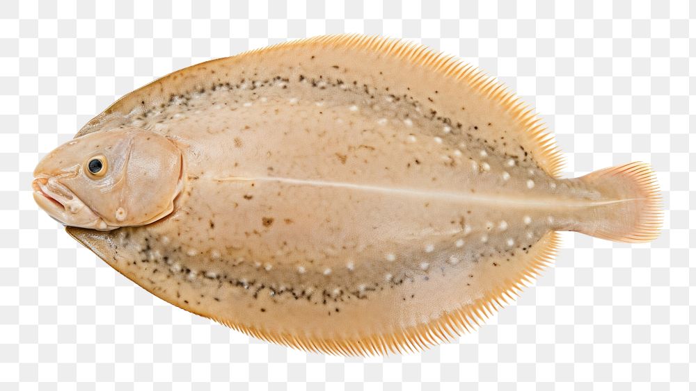 PNG  Sole - Flatfish animal white background wildlife. AI generated Image by rawpixel.