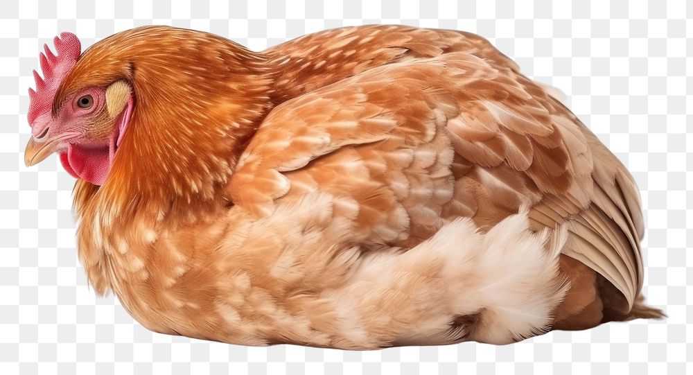 PNG  Hen chicken poultry animal. AI generated Image by rawpixel.
