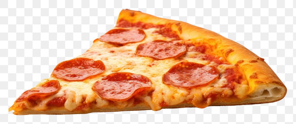 PNG  Newyork pizza slice food white background pepperoni. AI generated Image by rawpixel.
