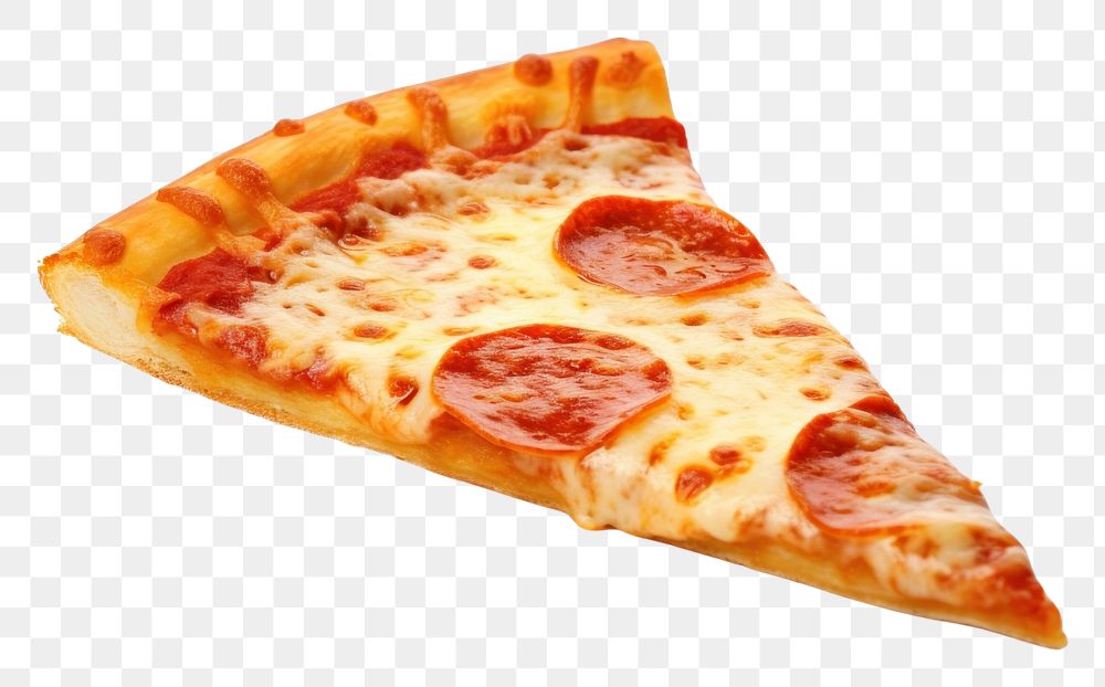 PNG  Pizza slice food white background pepperoni. AI generated Image by rawpixel.