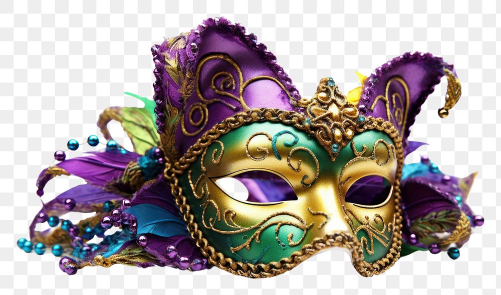 PNG Mardi gras carnival jewelry purple. AI generated Image by rawpixel.