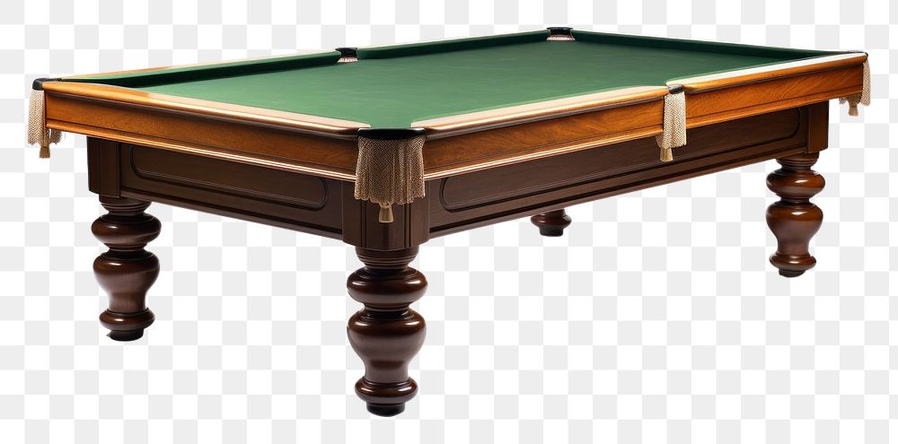 PNG  Snooker table furniture white background architecture. AI generated Image by rawpixel.