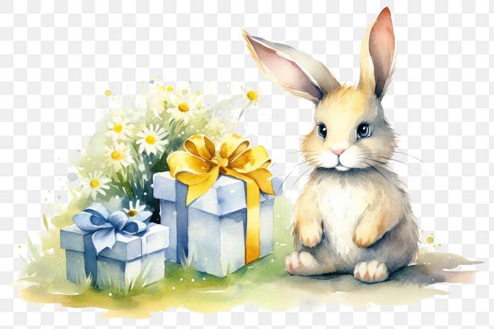 PNG Mammal animal rabbit representation. AI generated Image by rawpixel.