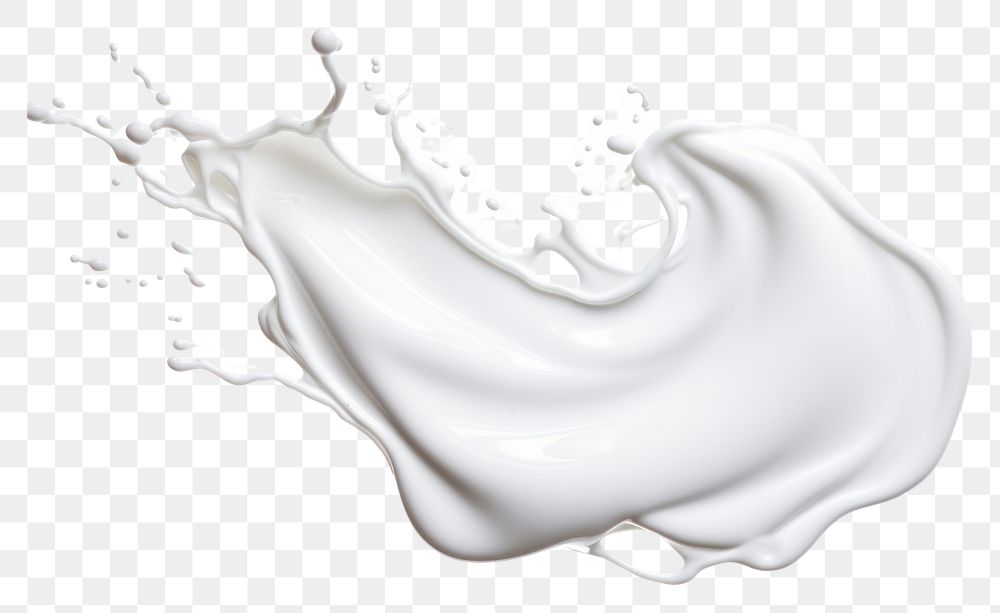PNG  White milk fluid dairy white background splashing. AI generated Image by rawpixel.