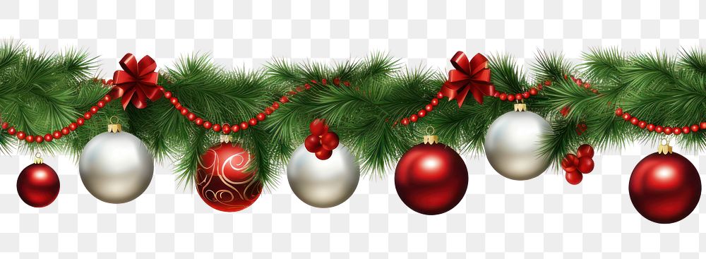 PNG Christmas ball ornament christmas fir white background