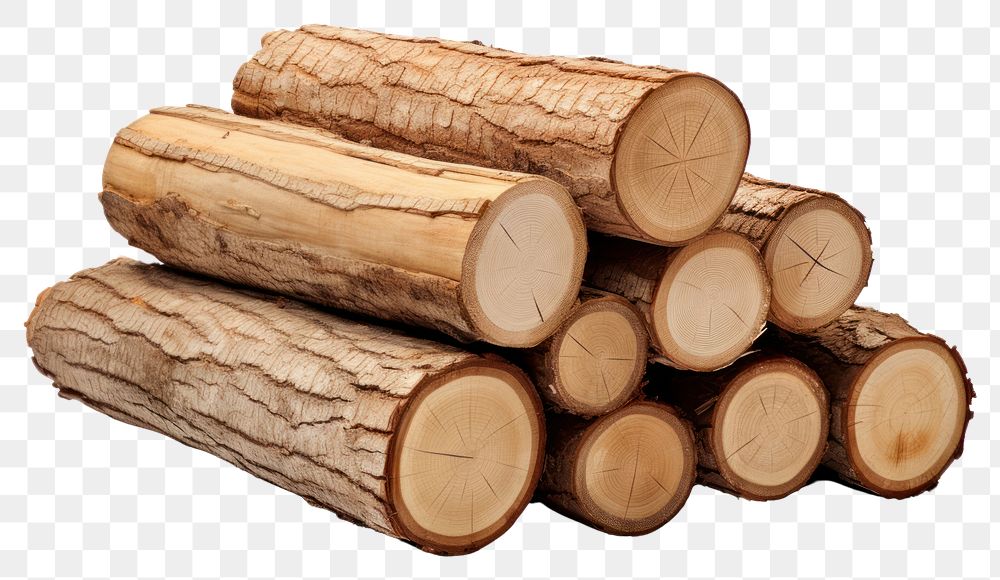 PNG Lumber wood log white background. AI generated Image by rawpixel.