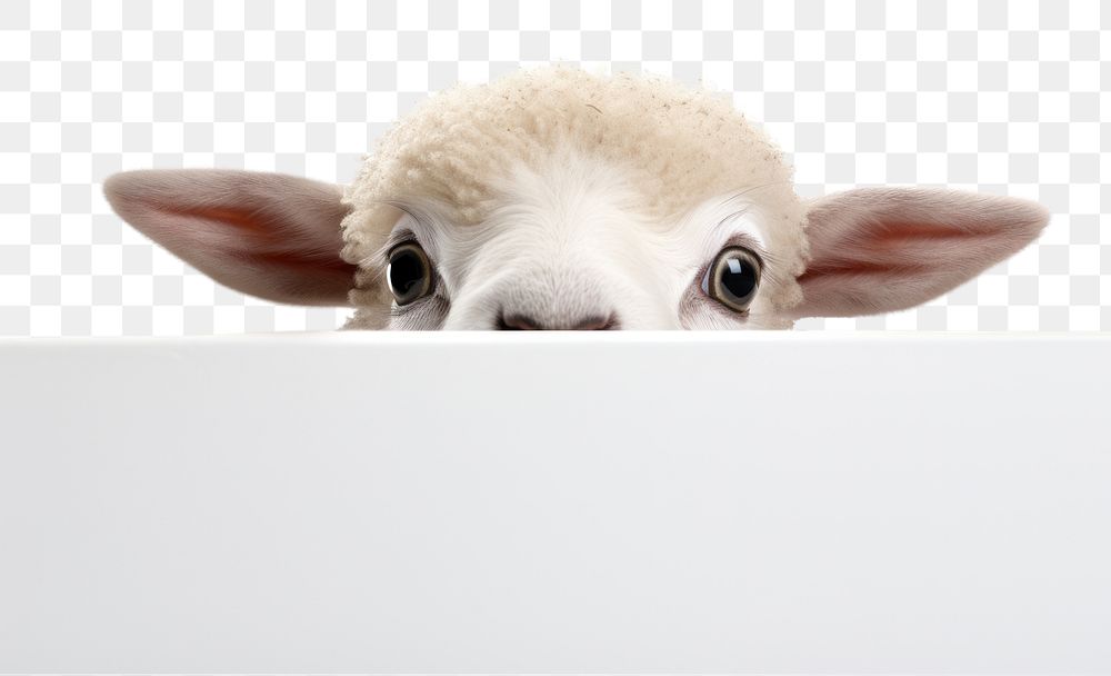 PNG Sheep livestock peeking mammal. AI generated Image by rawpixel.