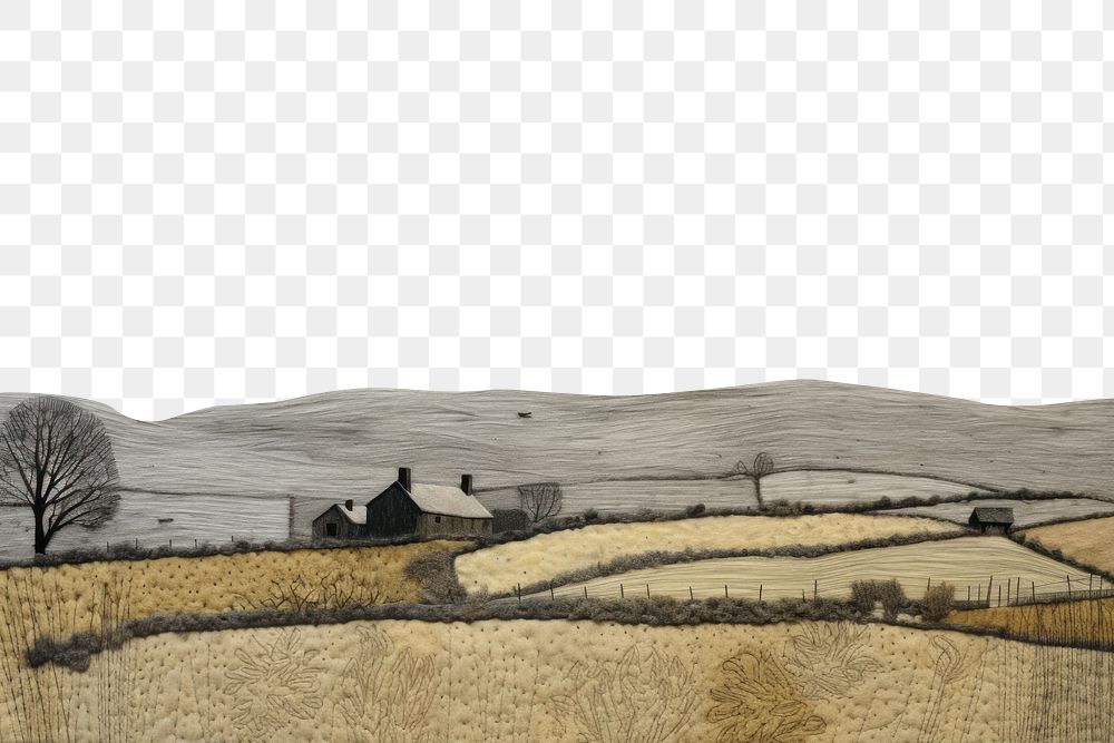 PNG Minimal scottish field landscape outdoors art. AI generated Image by rawpixel.