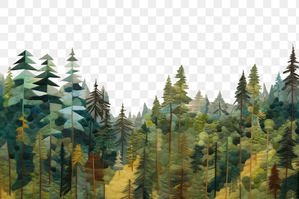 PNG Simple colorful forest landscape wilderness outdoors. AI generated Image by rawpixel.