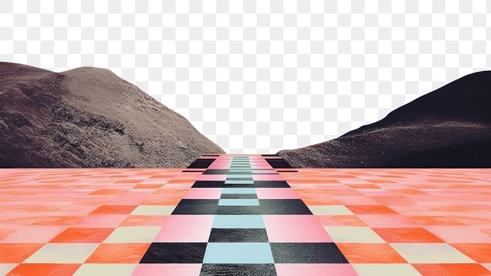 PNG Chessboard horizon nature sky. AI generated Image by rawpixel.