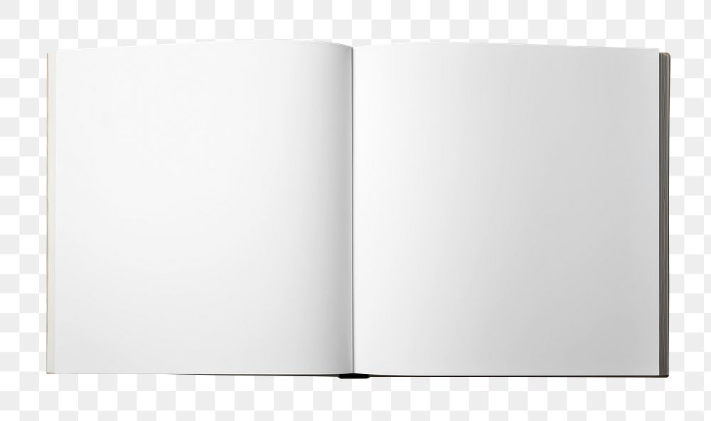 Book pages png, design element, transparent background