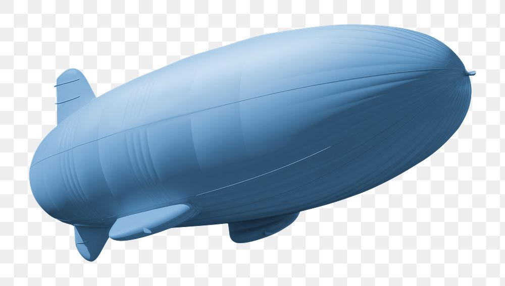 Airship zeppelin  png, design element, transparent background