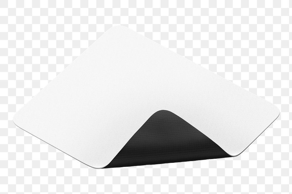 White mousepad png, transparent background
