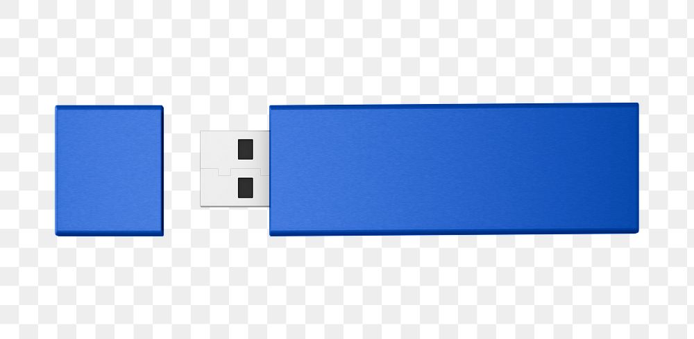 USB flash drive png, transparent background