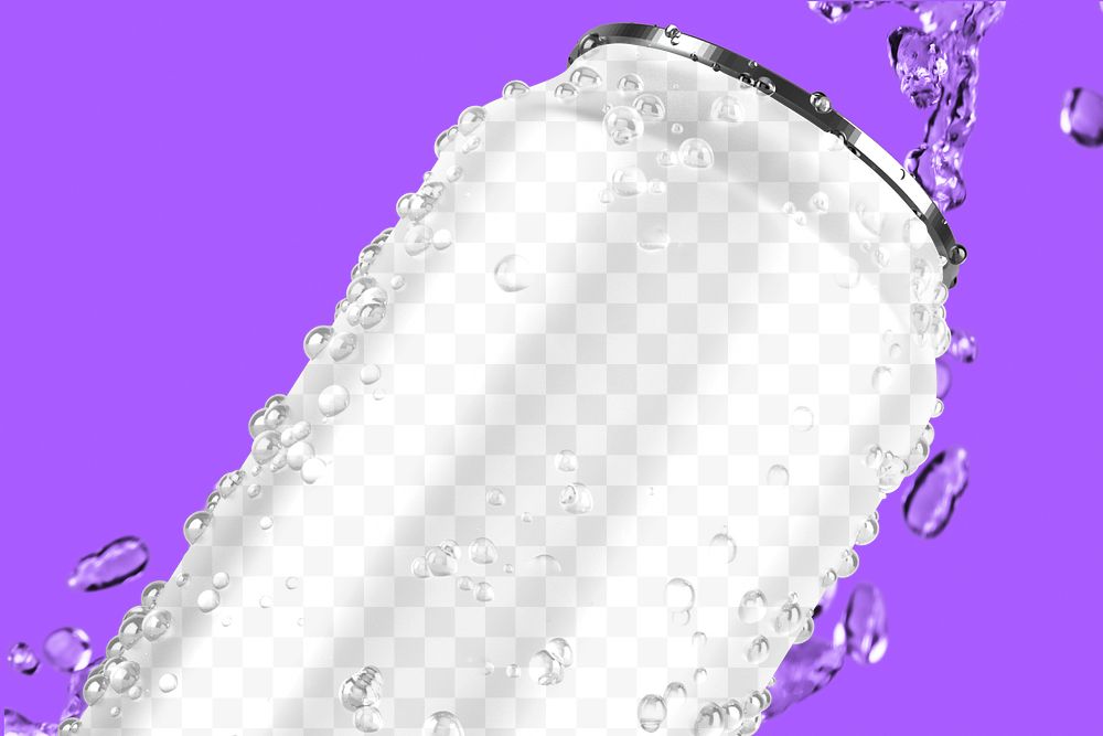 Soda can png, transparent background