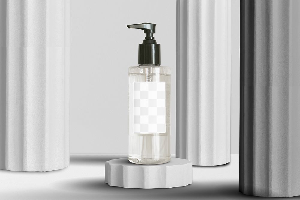 Pump bottle png, transparent background
