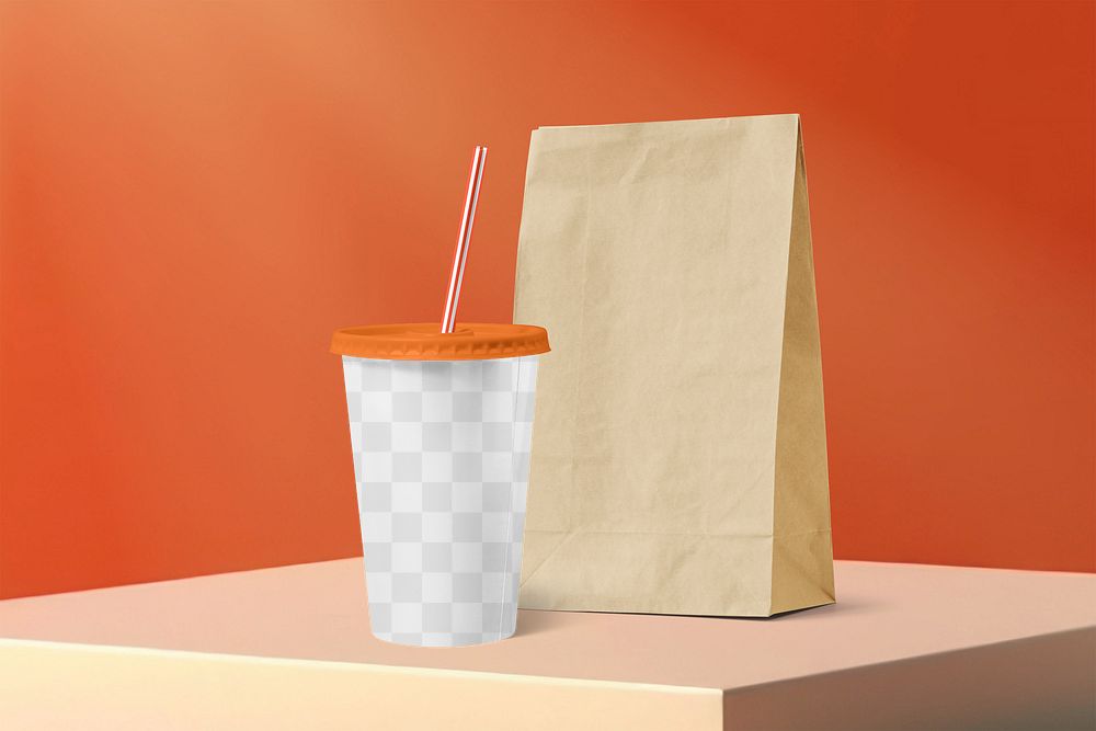 Food containers png, transparent background