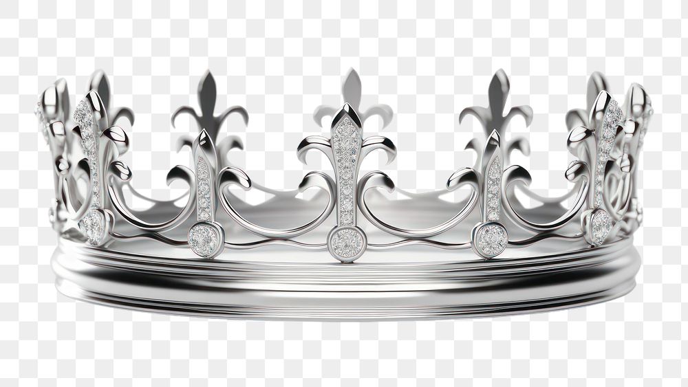 PNG  Crown jewelry silver tiara. AI generated Image by rawpixel.
