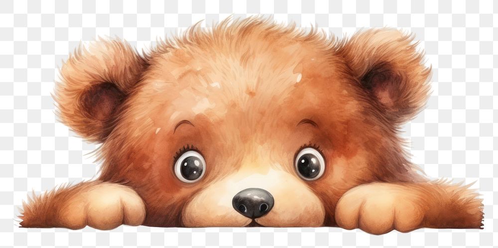PNG Bear showing emotion cheerful bear mammal cute. AI generated Image by rawpixel.
