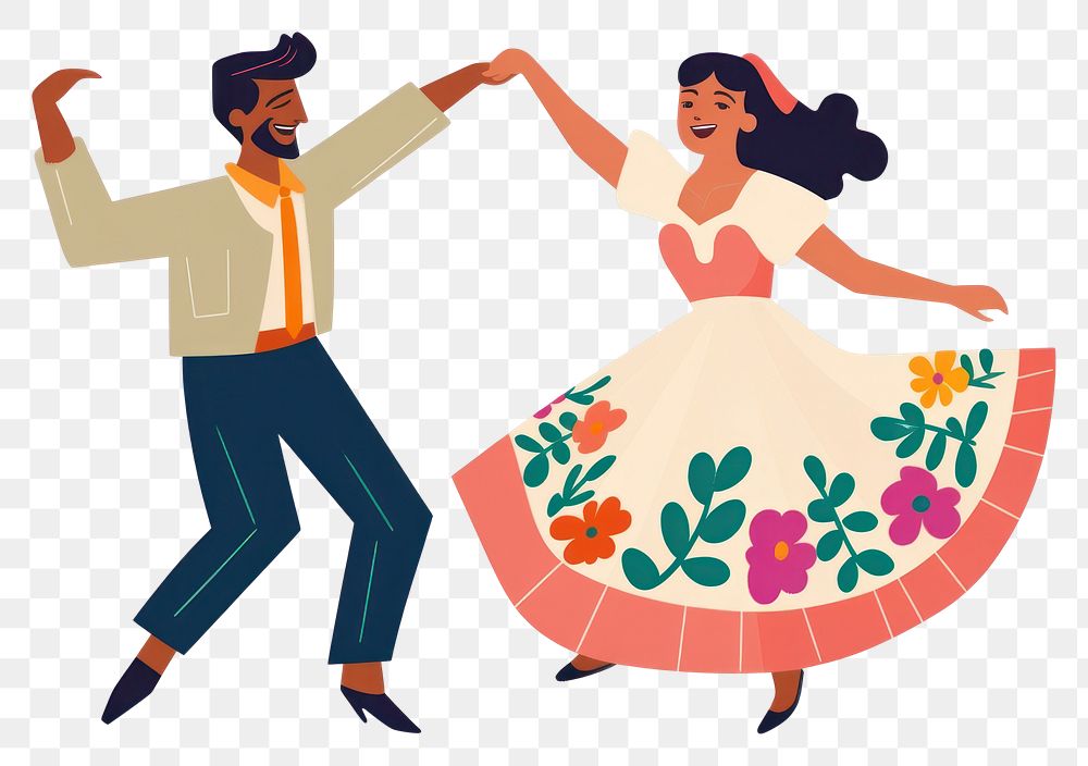 PNG Couple dancing entertainment togetherness. AI generated Image by rawpixel.